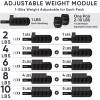 imageAPEXUP 10lbsPair Adjustable Ankle Weights for Women and Men Modularized Leg Weight Straps for Yoga Walking Running Aerobics GymBlack