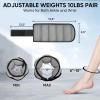 imageAPEXUP 10lbsPair Adjustable Ankle Weights for Women and Men Modularized Leg Weight Straps for Yoga Walking Running Aerobics GymGray