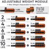 imageAPEXUP 10lbsPair Adjustable Ankle Weights for Women and Men Modularized Leg Weight Straps for Yoga Walking Running Aerobics GymOrange