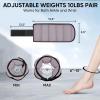 imageAPEXUP 10lbsPair Adjustable Ankle Weights for Women and Men Modularized Leg Weight Straps for Yoga Walking Running Aerobics GymPastel Purple