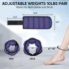 imageAPEXUP 10lbsPair Adjustable Ankle Weights for Women and Men Modularized Leg Weight Straps for Yoga Walking Running Aerobics GymPurple