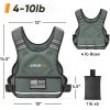 imageAPEXUP Adjustable Weighted Vest 410lb1218lb2032lb Vest with 6 Ironsand Weights and Large Pocket Weight Vest for Men Women Strength Training Running WalkingGrey