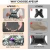 imageAPEXUP Adjustable Weighted Vest 410lb1218lb2032lb Vest with 6 Ironsand Weights and Large Pocket Weight Vest for Men Women Strength Training Running WalkingGrey Camo