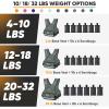 imageAPEXUP Adjustable Weighted Vest 410lb1218lb2032lb Vest with 6 Ironsand Weights and Large Pocket Weight Vest for Men Women Strength Training Running WalkingGrey