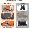 imageAPEXUP Adjustable Weighted Vest 410lb1218lb2032lb Vest with 6 Ironsand Weights and Large Pocket Weight Vest for Men Women Strength Training Running WalkingOrange