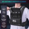 imageAPEXUP Adjustable Weighted Vest Men 20lbs30lbs40lbs Weights with Reflective Stripe Weight Vest Woman Workout Vest for Strength Training Running Walking40lbs