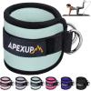 imageAPEXUP Ankle Strap for Cable Machine Ankle Resistance Bands Cable Kick Back Straps for Gym Glute Workouts Leg Extensions Adjustable Straps with Neoprene PaddingPastel Blue