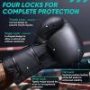 imageAPEXUP Boxing Gloves Men Women Pro Training Sparring Heavy Bag Gloves for MMA Kickboxing Muay ThaiBlack
