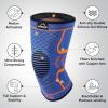 imageAPEXUP Compression Knee Brace for Women Copper Compression Sleeve for Knee Support Arthritis Pain Relief Meniscus Tear ACL RunningBlueOrange