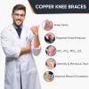 imageAPEXUP Compression Knee Brace for Women Copper Compression Sleeve for Knee Support Arthritis Pain Relief Meniscus Tear ACL RunningBlueRed