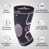 imageAPEXUP Compression Knee Brace for Women Copper Compression Sleeve for Knee Support Arthritis Pain Relief Meniscus Tear ACL RunningDark GreyPink