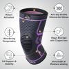 imageAPEXUP Compression Knee Brace for Women Copper Compression Sleeve for Knee Support Arthritis Pain Relief Meniscus Tear ACL RunningDark GreyPurple