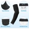 imageAPEXUP Cooling Arm Sleeves for Men Women UV Sun Protection UPF 50 Volleyball Arm Sleeves Compression Sleeves for Outdoor2 Black2 Gray