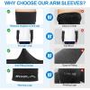 imageAPEXUP Cooling Arm Sleeves for Men Women UV Sun Protection UPF 50 Volleyball Arm Sleeves Compression Sleeves for Outdoor2 Black2 Gray
