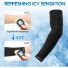 imageAPEXUP Cooling Arm Sleeves for Men Women UV Sun Protection UPF 50 Volleyball Arm Sleeves Compression Sleeves for Outdoor2 Black2 Gray
