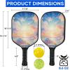 imageAPEXUP Fiberglass Pickleball Paddles Premium Pickleball Paddles Set of 2 Pickle Ball Set with Ergonomic Cushion Grip 2 Pickleball Rackets 4 Pickleball 1 Portable BagCloud