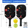 imageAPEXUP Fiberglass Pickleball Paddles Premium Pickleball Paddles Set of 2 Pickle Ball Set with Ergonomic Cushion Grip 2 Pickleball Rackets 4 Pickleball 1 Portable BagColored ball