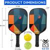 imageAPEXUP Fiberglass Pickleball Paddles Premium Pickleball Paddles Set of 2 Pickle Ball Set with Ergonomic Cushion Grip 2 Pickleball Rackets 4 Pickleball 1 Portable BagGeometry
