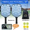 imageAPEXUP Fiberglass Pickleball Paddles Premium Pickleball Paddles Set of 2 Pickle Ball Set with Ergonomic Cushion Grip 2 Pickleball Rackets 4 Pickleball 1 Portable BagIcecube