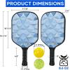 imageAPEXUP Fiberglass Pickleball Paddles Premium Pickleball Paddles Set of 2 Pickle Ball Set with Ergonomic Cushion Grip 2 Pickleball Rackets 4 Pickleball 1 Portable BagIcecube