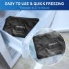 imageAPEXUP Gel Ice Packs for Injuries Reusable Flexible Double Sided Cold Packs for Injuries Ice Pack for Knee Shoulder Back Hip Leg Arm Black S 2PKBlack