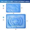 imageAPEXUP Gel Ice Packs for Injuries Reusable Flexible Double Sided Cold Packs for Injuries Ice Pack for Knee Shoulder Back Hip Leg Arm Black S 2PKBlue