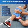 imageAPEXUP Gel Ice Packs for Injuries Reusable Flexible Double Sided Cold Packs for Injuries Ice Pack for Knee Shoulder Back Hip Leg Arm Black S 2PKBlue