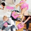 imageAPEXUP Gel Ice Packs for Injuries Reusable Flexible Double Sided Cold Packs for Injuries Ice Pack for Knee Shoulder Back Hip Leg Arm Black S 2PKPink