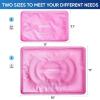 imageAPEXUP Gel Ice Packs for Injuries Reusable Flexible Double Sided Cold Packs for Injuries Ice Pack for Knee Shoulder Back Hip Leg Arm Black S 2PKPink