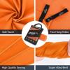 imageAPEXUP Microfiber Travel Towel Ultra Absorbent Quick Dry Towels Lightweight Gym Sports Camping Towel for Workout Yoga Beach Shower Swimming 48quot24quot Army GreenOrange