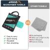 imageAPEXUP Microfiber Travel Towel Ultra Absorbent Quick Dry Towels Lightweight Gym Sports Camping Towel for Workout Yoga Beach Shower Swimming 48quot24quot Army GreenMint Color
