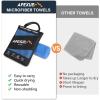 imageAPEXUP Microfiber Travel Towel Ultra Absorbent Quick Dry Towels Lightweight Gym Sports Camping Towel for Workout Yoga Beach Shower Swimming 48quot24quot Army GreenBlue