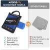 imageAPEXUP Microfiber Travel Towel Ultra Absorbent Quick Dry Towels Lightweight Gym Sports Camping Towel for Workout Yoga Beach Shower Swimming 48quot24quot Army GreenDark Blue