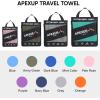 imageAPEXUP Microfiber Travel Towel Ultra Absorbent Quick Dry Towels Lightweight Gym Sports Camping Towel for Workout Yoga Beach Shower Swimming 48quot24quot Army GreenPale Rose