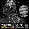 imageAPEXUP Packable Rain Jacket Men with Reflective Zipper Lightweight Waterproof Raincoat Mens Rain Jacket for Outdoor SportsBlack