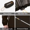 imageAPEXUP Packable Rain Jacket Men with Reflective Zipper Lightweight Waterproof Raincoat Mens Rain Jacket for Outdoor SportsBrown