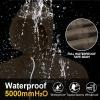 imageAPEXUP Packable Rain Jacket Men with Reflective Zipper Lightweight Waterproof Raincoat Mens Rain Jacket for Outdoor SportsBrown