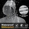 imageAPEXUP Packable Rain Jacket Men with Reflective Zipper Lightweight Waterproof Raincoat Mens Rain Jacket for Outdoor SportsGrey