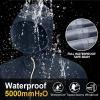 imageAPEXUP Packable Rain Jacket Men with Reflective Zipper Lightweight Waterproof Raincoat Mens Rain Jacket for Outdoor SportsNavy