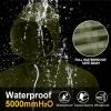 imageAPEXUP Packable Rain Jacket Men with Reflective Zipper Lightweight Waterproof Raincoat Mens Rain Jacket for Outdoor SportsOlive