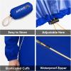 imageAPEXUP Packable Rain Jacket Men with Reflective Zipper Lightweight Waterproof Raincoat Mens Rain Jacket for Outdoor SportsRoyal Blue