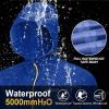 imageAPEXUP Packable Rain Jacket Men with Reflective Zipper Lightweight Waterproof Raincoat Mens Rain Jacket for Outdoor SportsRoyal Blue