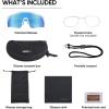imageAPEXUP Sports Polarized Sunglasses for Men Women UV400 Protection Mens Sunglasses for Cycling FishingBright White Frame  Ice Blue Lenses