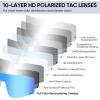 imageAPEXUP Sports Polarized Sunglasses for Men Women UV400 Protection Mens Sunglasses for Cycling FishingBright White Frame  Ice Blue Lenses