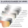 imageAPEXUP Sports Polarized Sunglasses for Men Women UV400 Protection Mens Sunglasses for Cycling FishingMatte Army Green Frame  Gold Lenses