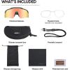 imageAPEXUP Sports Polarized Sunglasses for Men Women UV400 Protection Mens Sunglasses for Cycling FishingMatte Army Green Frame  Gold Lenses