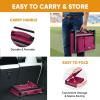 imageAPEXUP Stadium Seats with Back Support Portable Bleacher Seat with Large Pocket and Cup Holder Wide Stadium Chair for Sports Events and ConcertsBurgundy