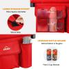 imageAPEXUP Stadium Seats with Back Support Portable Bleacher Seat with Large Pocket and Cup Holder Wide Stadium Chair for Sports Events and ConcertsRedgold
