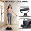 imageAPEXUP Steppers for Exercise at Home Stair Stepper with Resistance Bands and Mat 330LBS Loading Capacity Mini Stepper with LCD Monitor for Full Body Workout Cardio