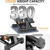 imageAPEXUP Steppers for Exercise at Home Stair Stepper with Resistance Bands and Mat 330LBS Loading Capacity Mini Stepper with LCD Monitor for Full Body Workout Cardio